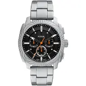 Fossil Relógios analógicos 'Machine' preto / prata