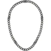 BOSS Collana Distintiva In Acciaio Per Uomo Double B 1580744 — Collana