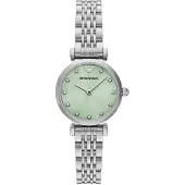 Giorgio Armani Relógios analógicos verde pastel / prata