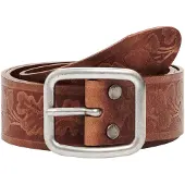 Desigual , Cinto folhas, Cow Leather, Marrom, 95