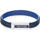 Tommy Hilfiger Blue leather Bracciale da uomo 2790558