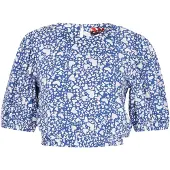Nelice Blusa safira / branco