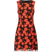 Kraimod Vestido vermelho néon / preto