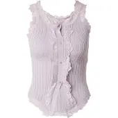 Millane Top de malha roxo pastel
