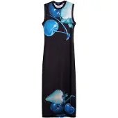 Desigual , Vestido justo cerejas, Preto, S