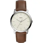 Fossil Relógios analógicos 'THE MINIMALIST' castanho / prata