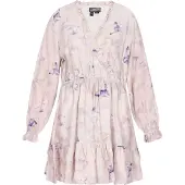Dreimaster Vestido bege / navy / roxo pastel