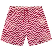 s.Oliver Calções de banho vermelho / branco