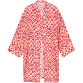 IZIA Kimono laranja / magenta / branco