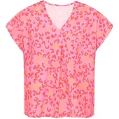 NAEMI Blusa laranja claro / rosa / cor-de-rosa