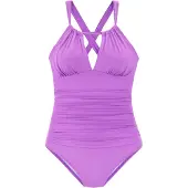 s.Oliver Fato de banho roxo claro