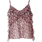KOROSHI Blusa pitaya / amora / preto / branco