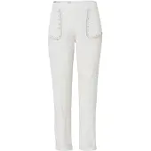 KOROSHI Calças bege / cinzento claro / prata / offwhite