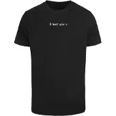 Mister tee Camisa 'I Don't Give A' cinzento / preto / branco