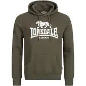 Lonsdale Sweatshirt 'Fremington' verde / branco