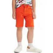 Desigual , Bermudas de ganga Now, AlgodÃO, Laranja, 11/12
