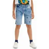 Desigual , Bermudas de ganga Now, AlgodÃO, Azul, 9/10