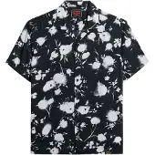 Superdry para homem. M4010941A Camisa de manga curta estampada preta (XXL), Preto, Casual, Modal