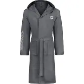 Arena Roupão desportivo 'ZEAL' cinzento escuro / branco