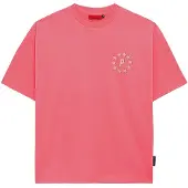 Prohibited Camisa rosa / branco