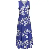 LASCANA Vestido de verão genciana / branco