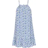 Swirly Vestido 'Spring Summer' azul / verde / preto / branco