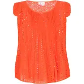 IZIA Top 'Boho' laranja escuro