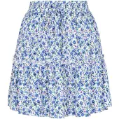 Swirly Saia 'Back To School' azul real / verde / roxo / branco