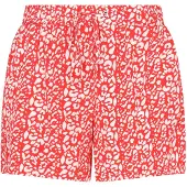 Swirly Calças vermelho / branco
