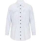 Usha Blusa índigo / offwhite