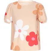 SANIKA Blusa 'Fashion Look' bege / cor-de-rosa / vermelho / branco