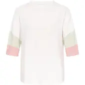 SANIKA Blusa 'Fashion Look' menta / rosa / branco
