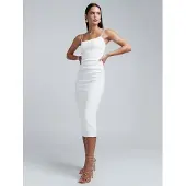 BWLDR Vestido de cocktail 'RYETTE' branco