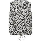 Comma Blusa greige / cinzento claro / preto