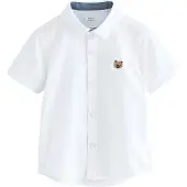 Next Camisa castanho / branco