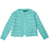 KOROSHI Casaco de malha turquesa / branco