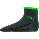 Ewers Meias de desporto 'Basic' cinzento / verde