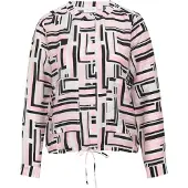 Comma casual identity Blusa cor-de-rosa / preto / branco