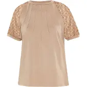 Usha Blusa castanho claro