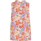 FELIPA Blusa 'Spring Summer' azul / cor-de-rosa / vermelho / branco