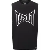 TAPOUT Camisa 'Alemada' preto / branco