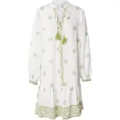 Vila Vestidos camiseiros 'VISAHA' oliveira / branco