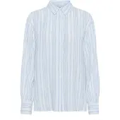 Kaffe Blusa azul claro / branco