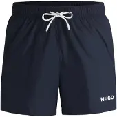 HUGO Calções de banho 'Haiti' navy / branco