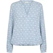 Kaffe Blusa 'KADitte' azul claro / branco
