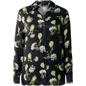 Mexx Blusa castanho ferrugento / verde claro / preto / branco