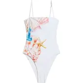 Desigual , Fato de banho estrela conchas, Branco, XL