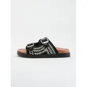 KOROSHI Sapato aberto preto / branco