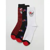 KOROSHI Meias azul / vermelho / preto / branco