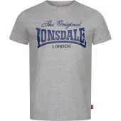 Lonsdale Camisa 'Colsbrooke' marinho / cinzento